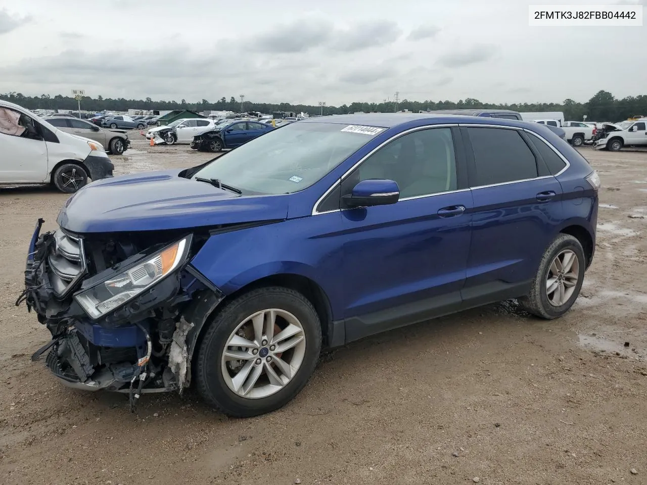 2015 Ford Edge Sel VIN: 2FMTK3J82FBB04442 Lot: 62214044