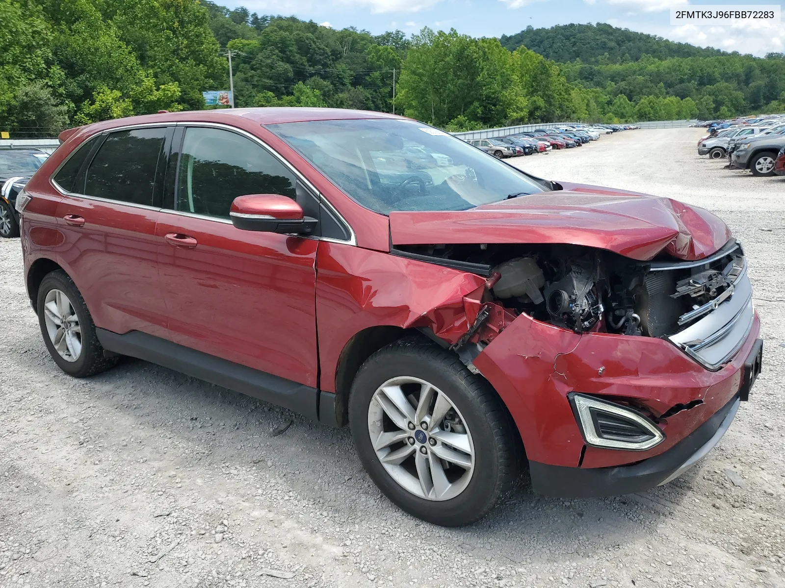 2015 Ford Edge Sel VIN: 2FMTK3J96FBB72283 Lot: 62502654