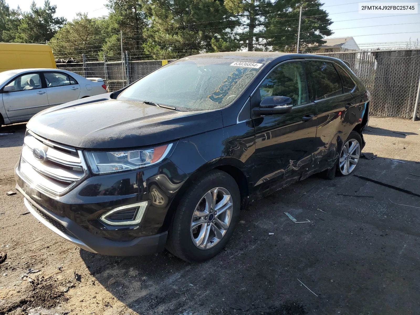 2015 Ford Edge Sel VIN: 2FMTK4J92FBC25745 Lot: 63036854