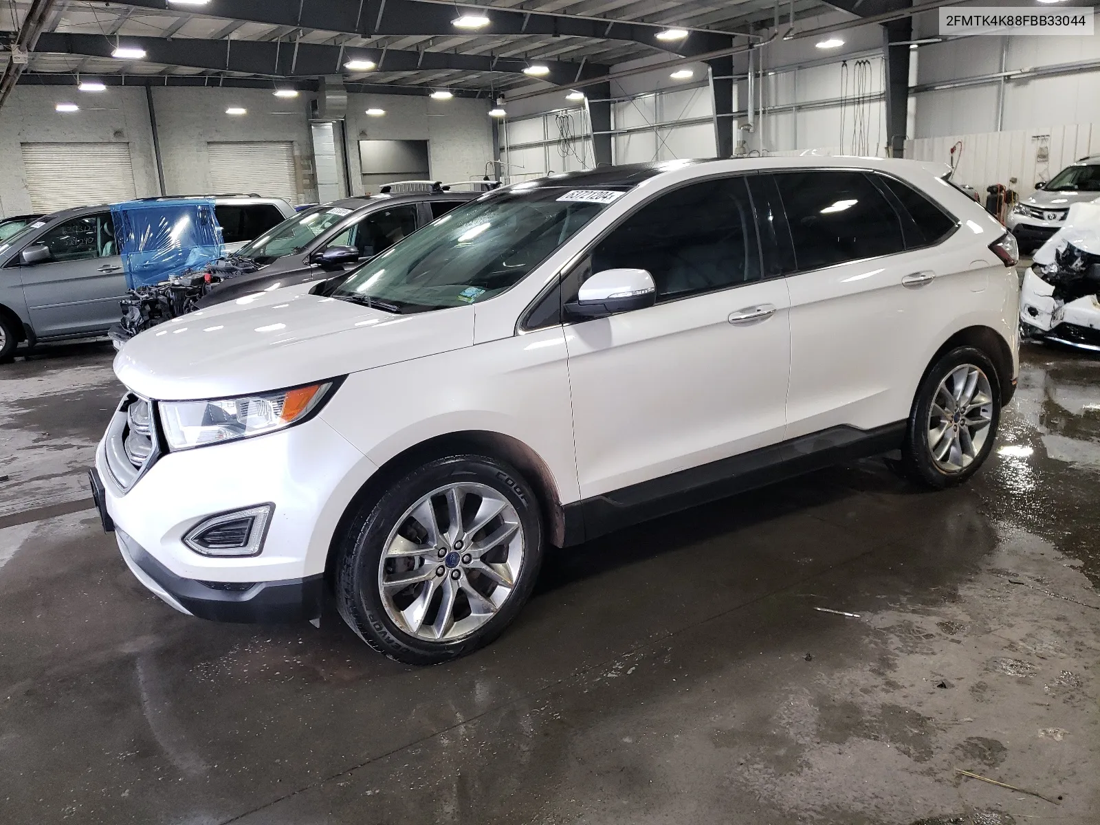 2015 Ford Edge Titanium VIN: 2FMTK4K88FBB33044 Lot: 63721204