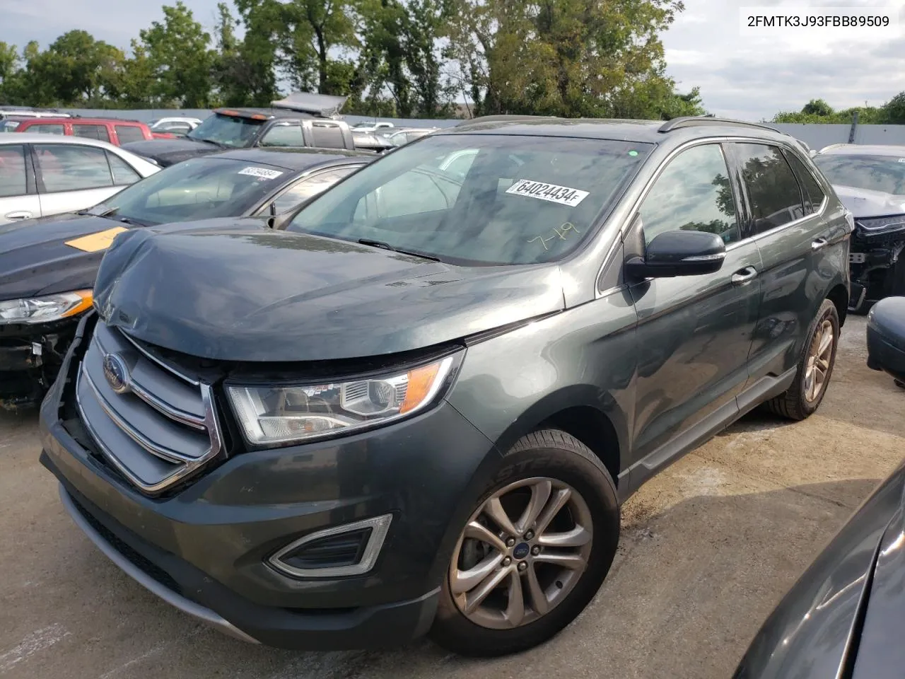 2FMTK3J93FBB89509 2015 Ford Edge Sel