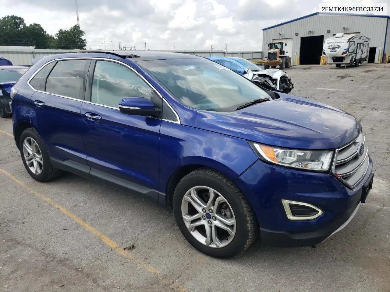 2015 Ford Edge Titanium VIN: 2FMTK4K96FBC33734 Lot: 64819014