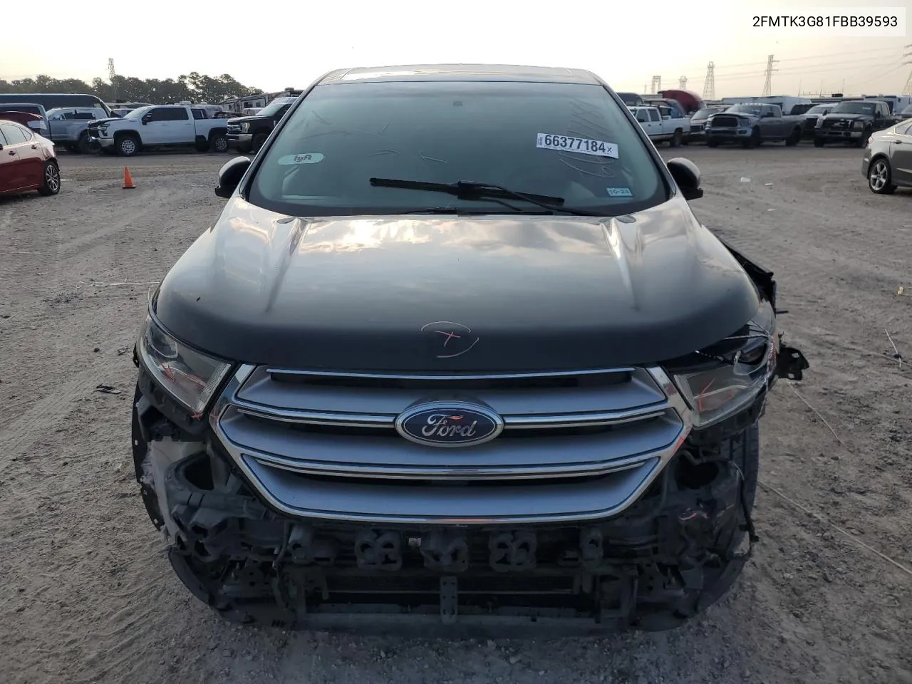 2015 Ford Edge Se VIN: 2FMTK3G81FBB39593 Lot: 66377184