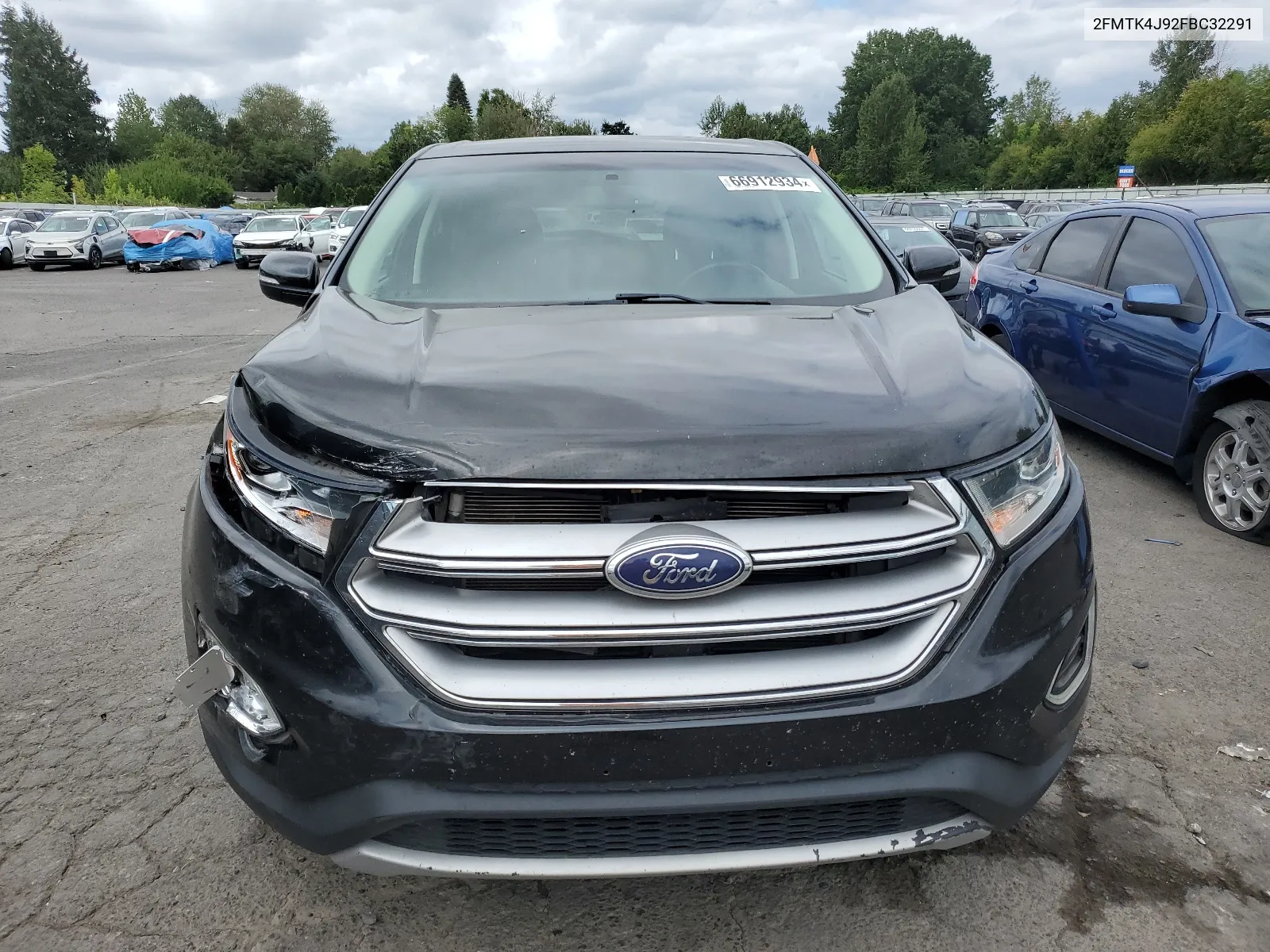 2015 Ford Edge Sel VIN: 2FMTK4J92FBC32291 Lot: 66912934