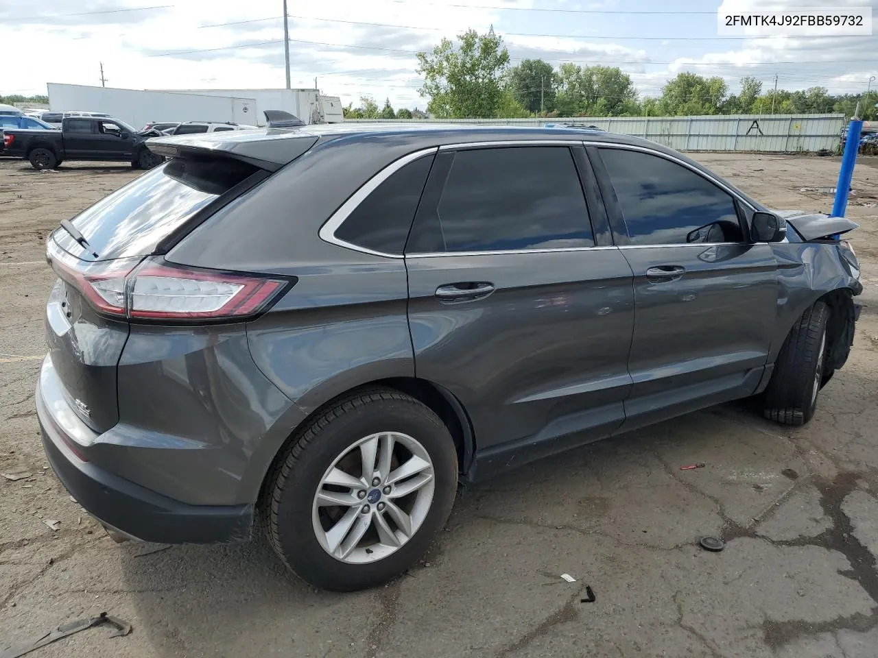 2015 Ford Edge Sel VIN: 2FMTK4J92FBB59732 Lot: 67440134