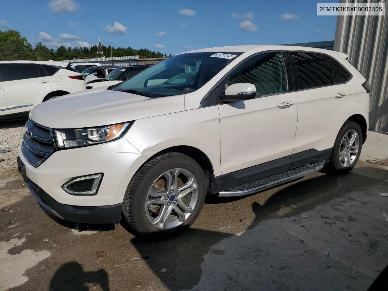 2015 Ford Edge Titanium VIN: 2FMTK3K8XFBC02505 Lot: 67971164