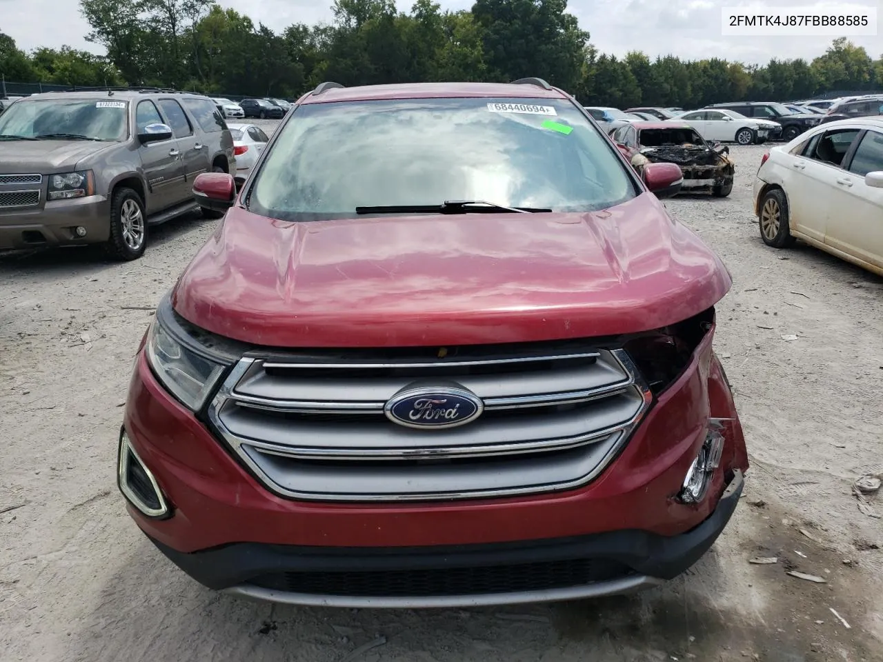 2015 Ford Edge Sel VIN: 2FMTK4J87FBB88585 Lot: 68440694