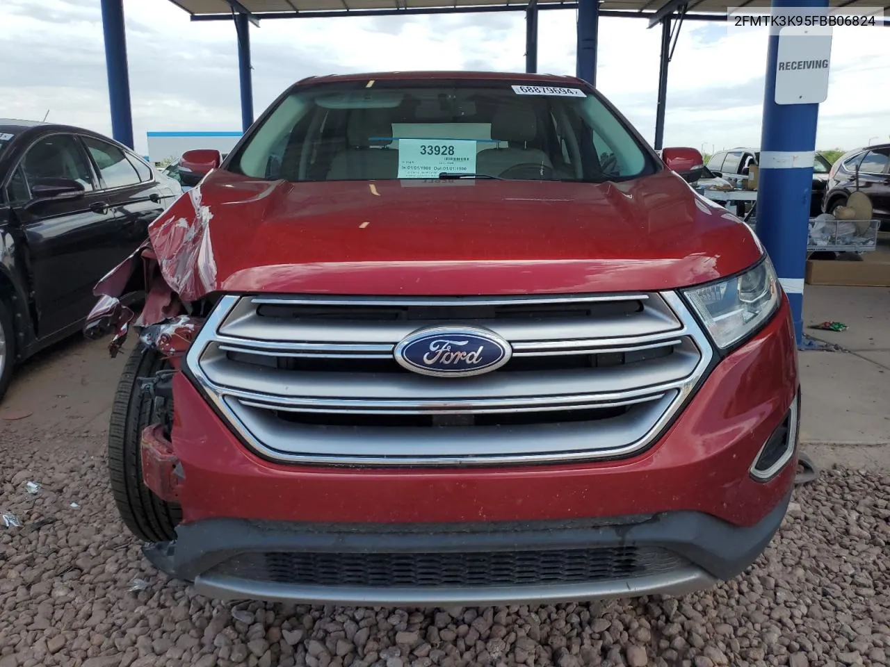 2015 Ford Edge Titanium VIN: 2FMTK3K95FBB06824 Lot: 68879694