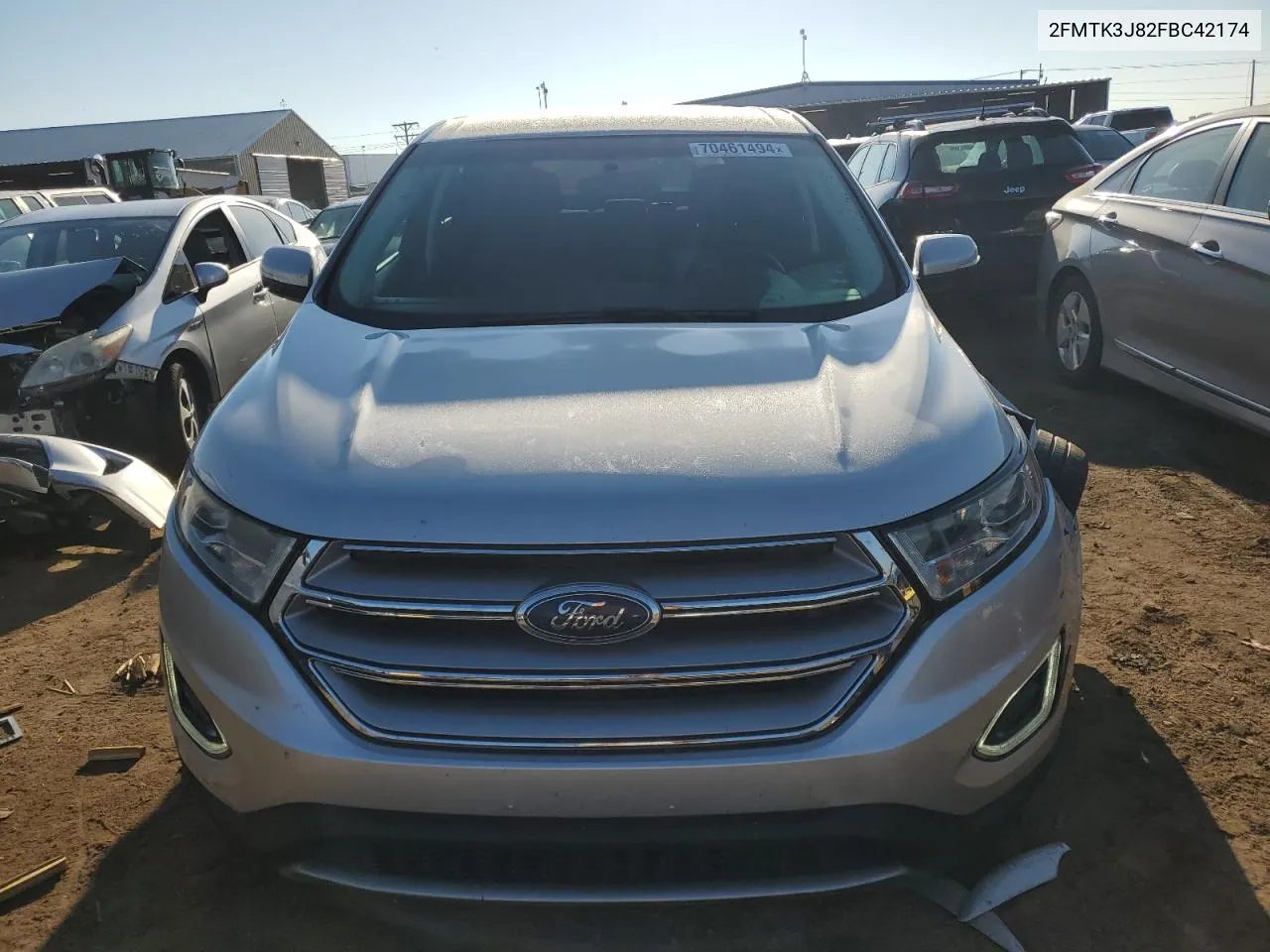 2015 Ford Edge Sel VIN: 2FMTK3J82FBC42174 Lot: 70461494