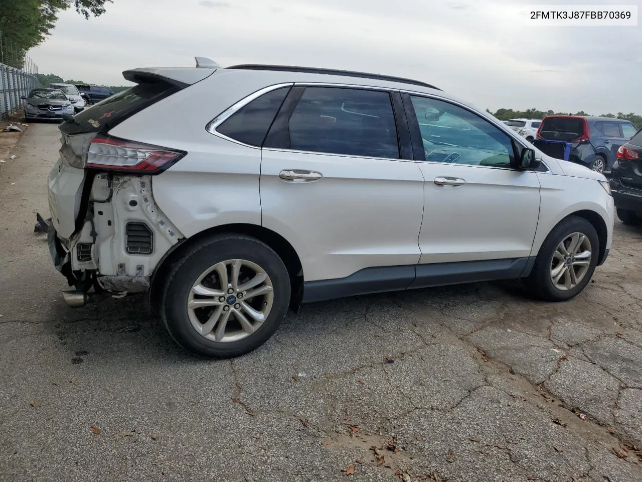 2015 Ford Edge Sel VIN: 2FMTK3J87FBB70369 Lot: 70572104