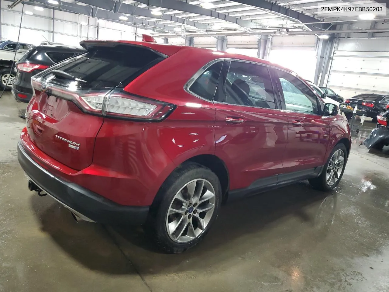 2015 Ford Edge Titanium VIN: 2FMPK4K97FBB50203 Lot: 70830514