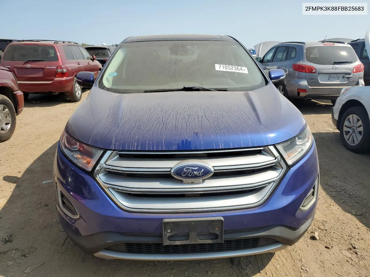 2015 Ford Edge Titanium VIN: 2FMPK3K88FBB25683 Lot: 71052364