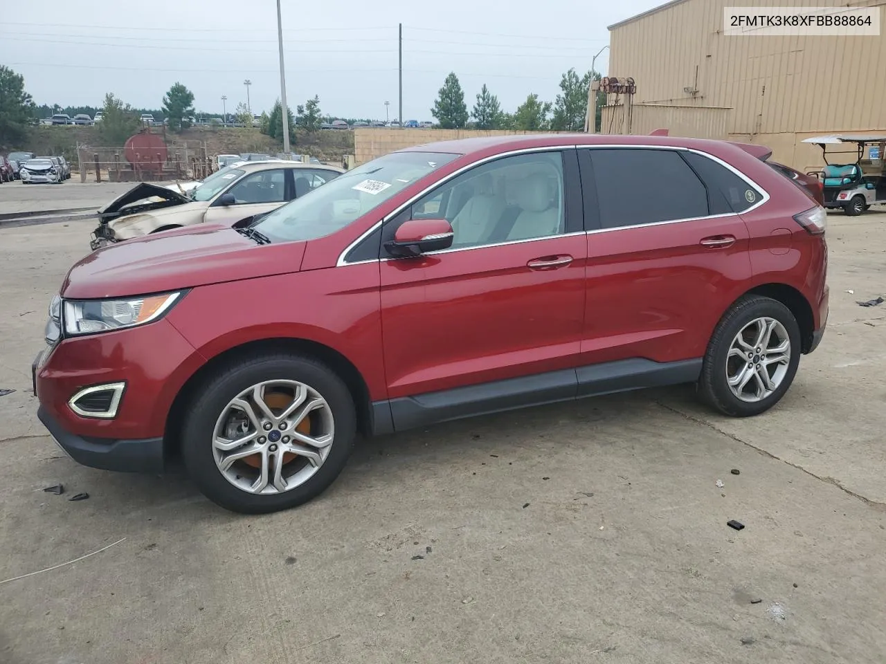 2FMTK3K8XFBB88864 2015 Ford Edge Titanium