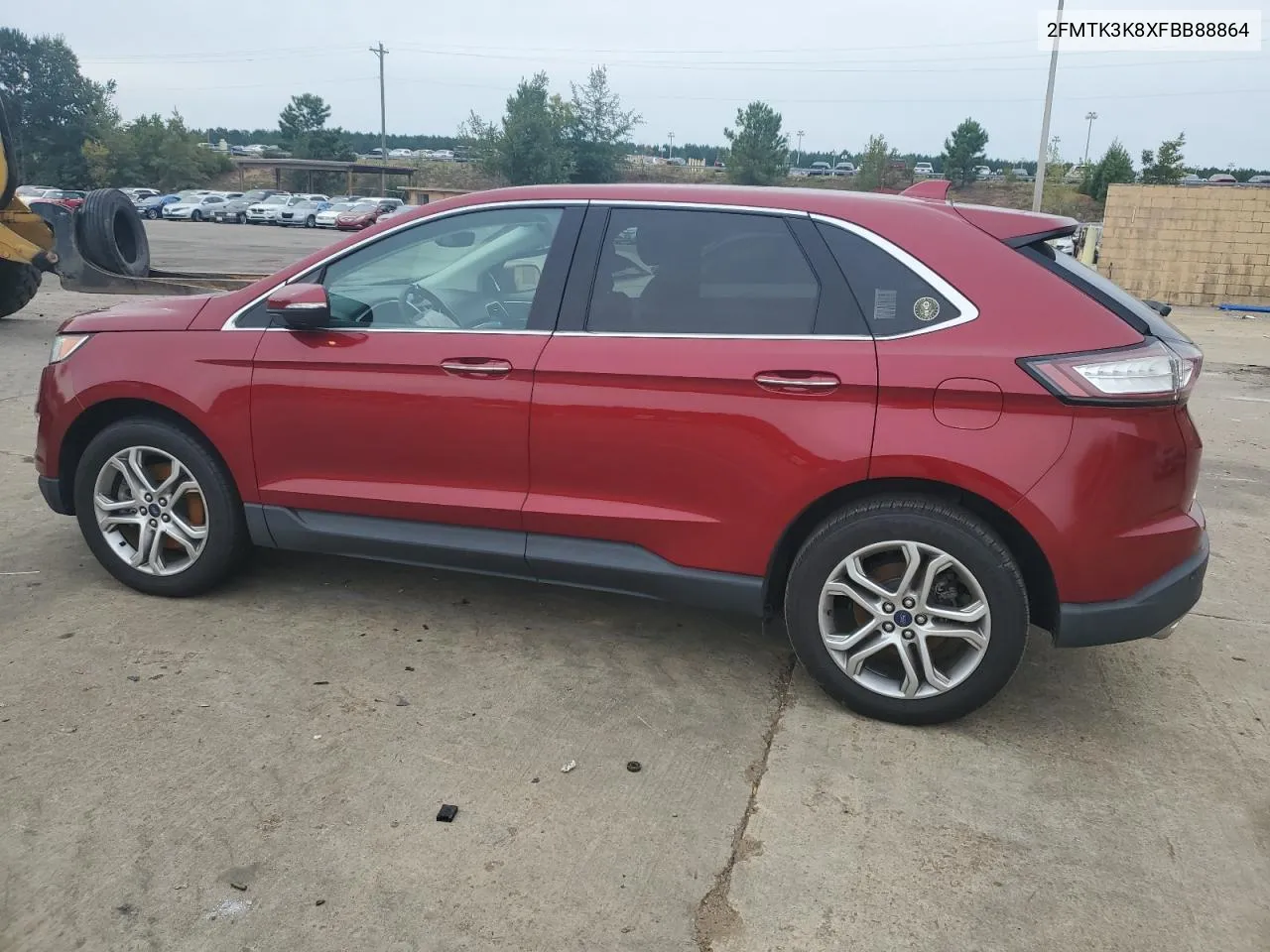 2015 Ford Edge Titanium VIN: 2FMTK3K8XFBB88864 Lot: 71185954