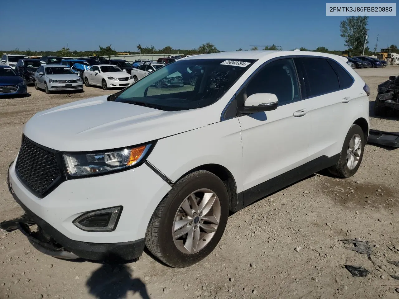 2015 Ford Edge Sel VIN: 2FMTK3J86FBB20885 Lot: 72163914