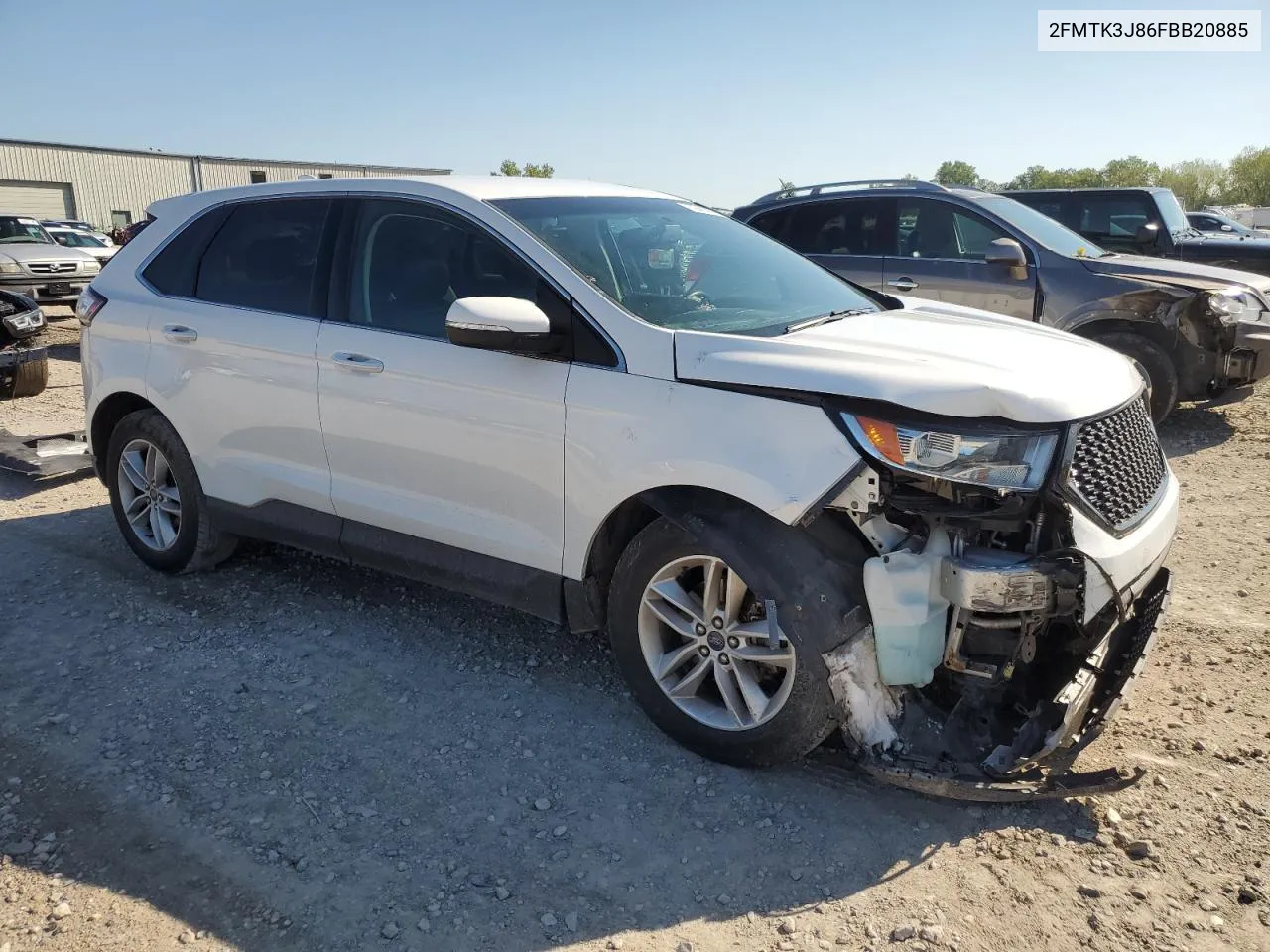 2015 Ford Edge Sel VIN: 2FMTK3J86FBB20885 Lot: 72163914