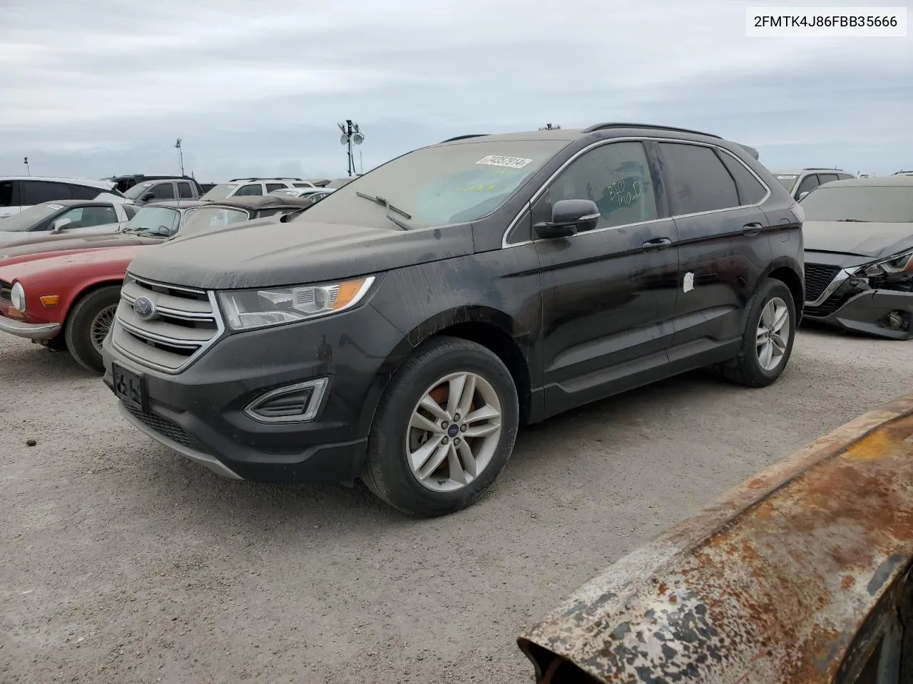 2015 Ford Edge Sel VIN: 2FMTK4J86FBB35666 Lot: 74357914