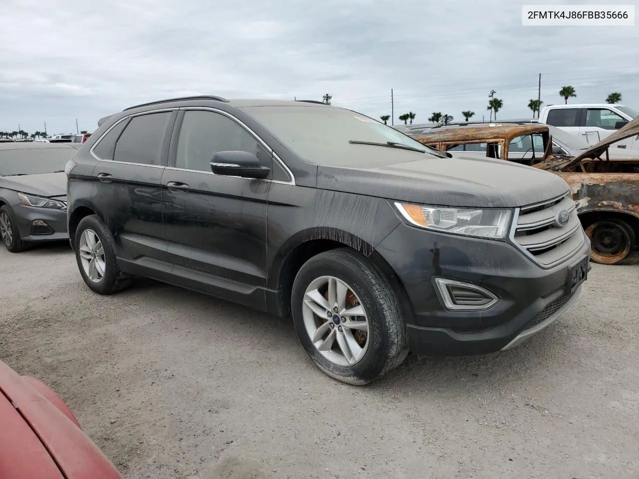 2015 Ford Edge Sel VIN: 2FMTK4J86FBB35666 Lot: 74357914