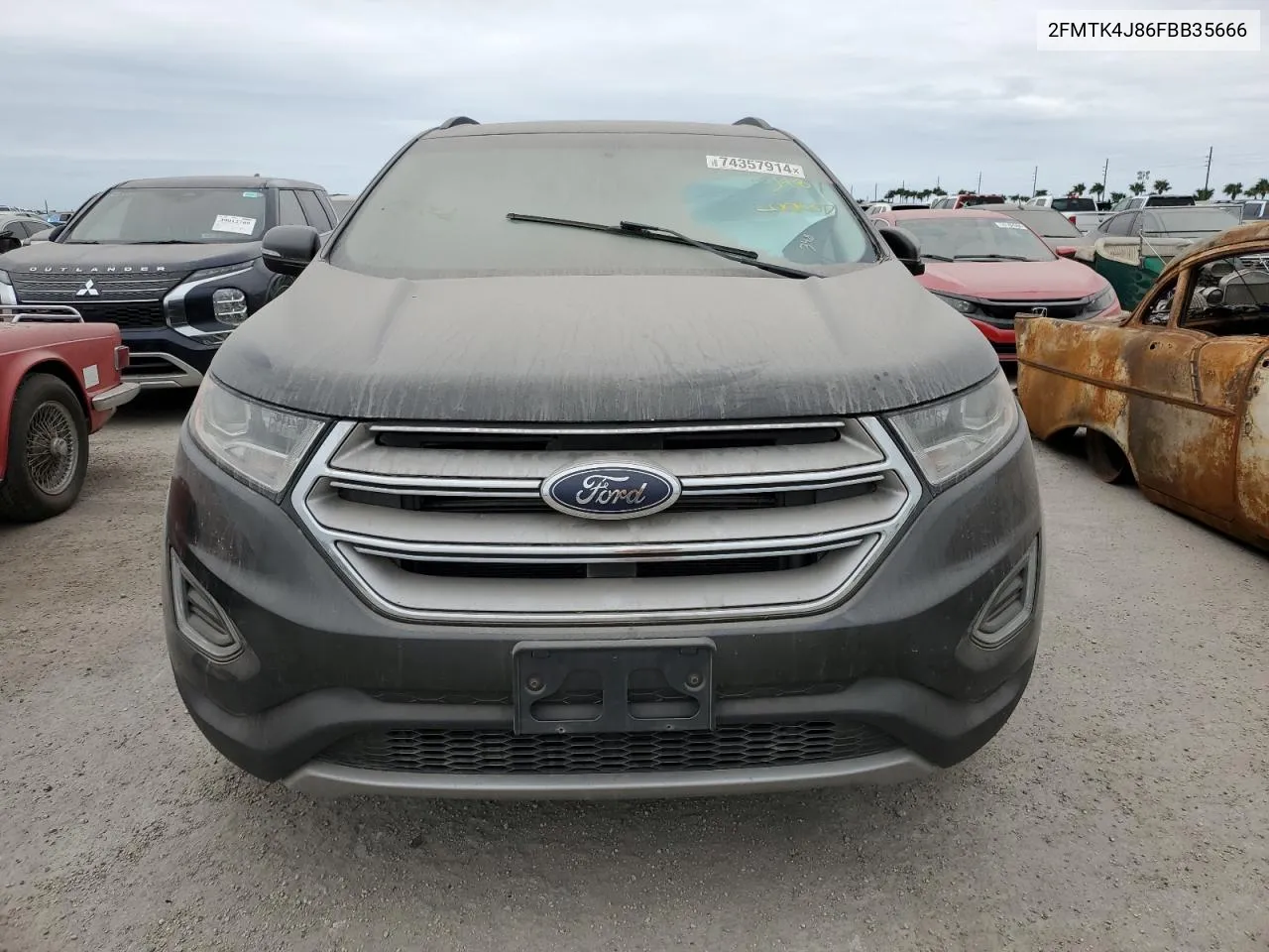 2015 Ford Edge Sel VIN: 2FMTK4J86FBB35666 Lot: 74357914