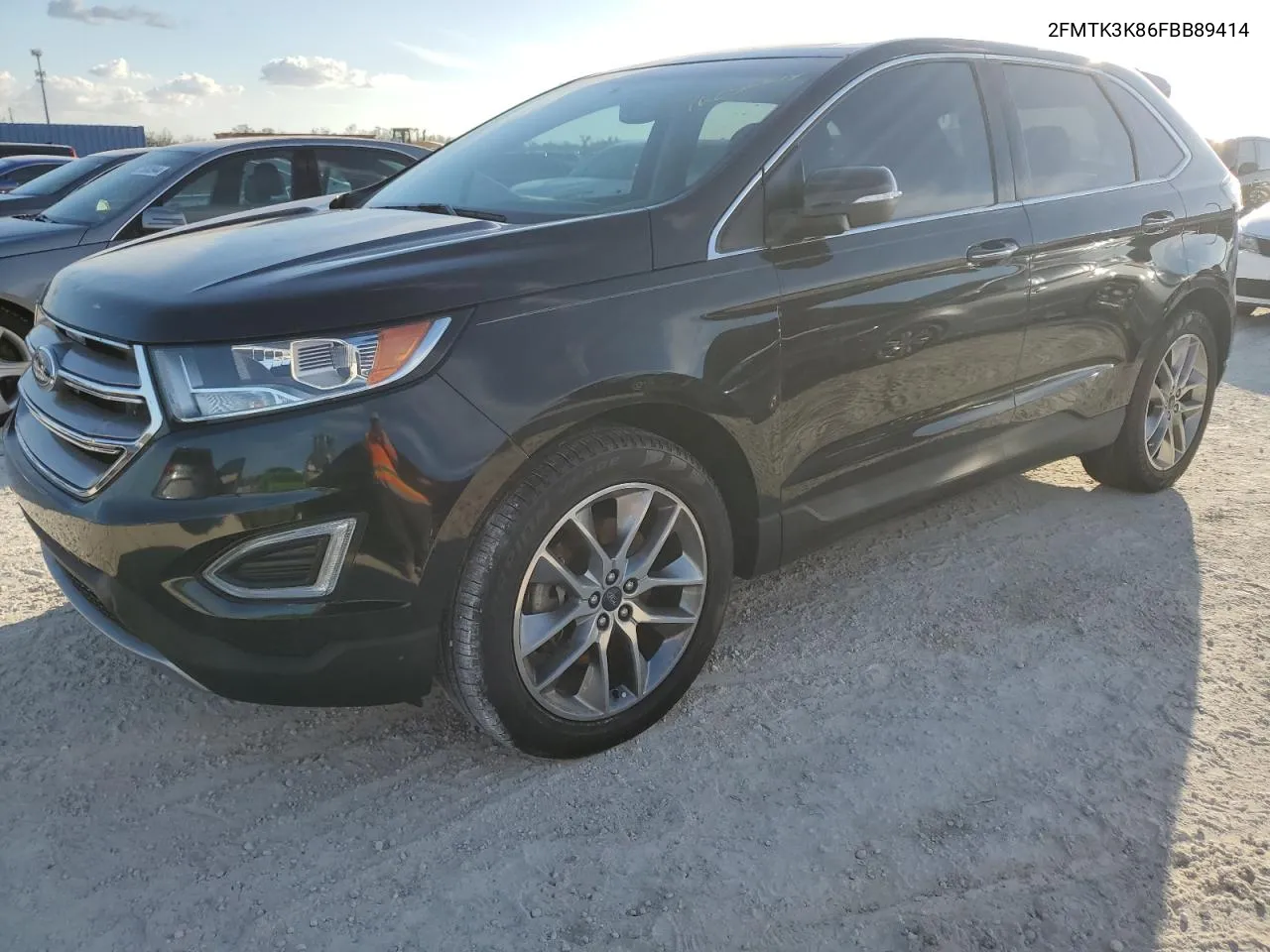 2015 Ford Edge Titanium VIN: 2FMTK3K86FBB89414 Lot: 76250674