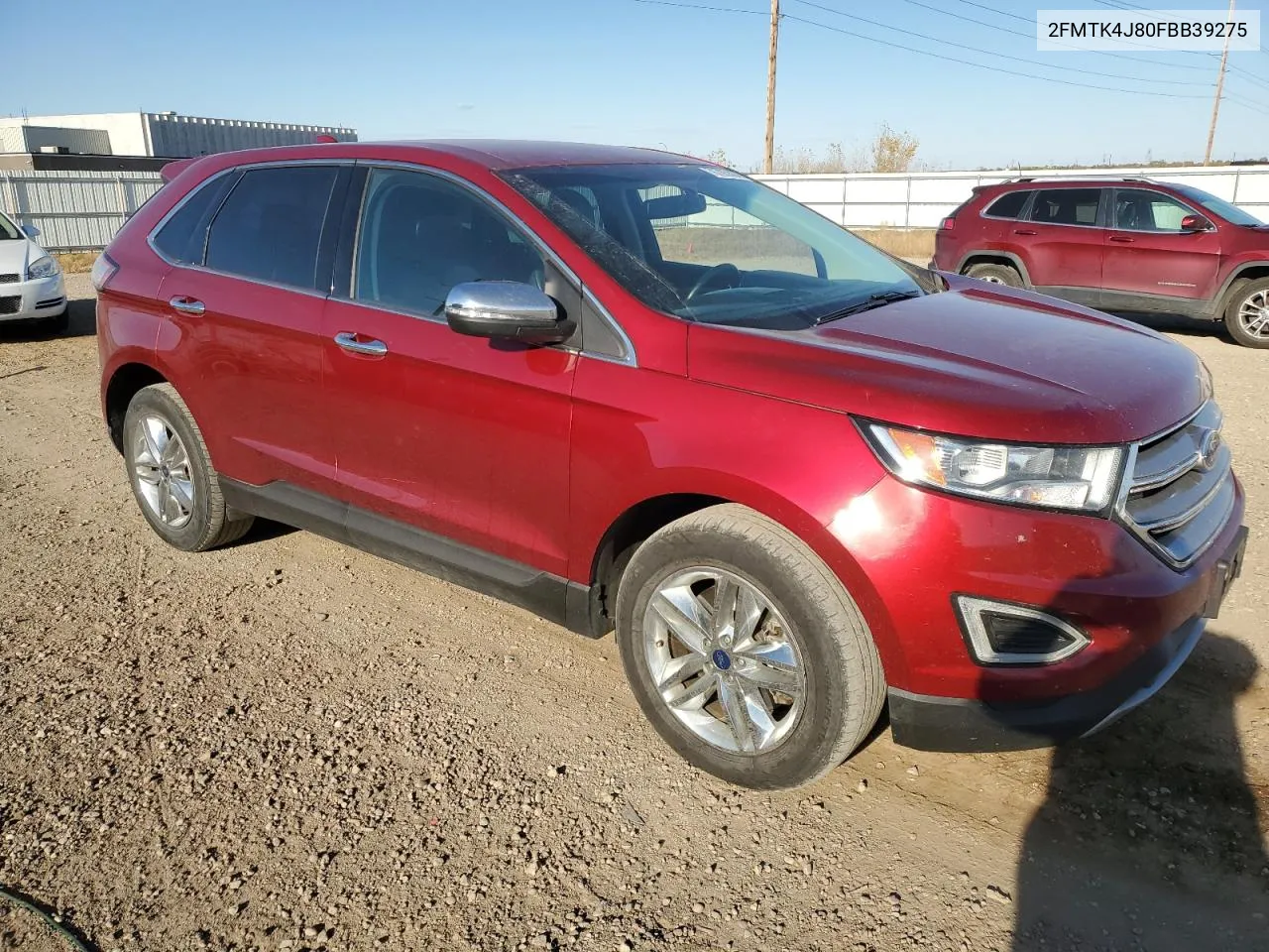 2015 Ford Edge Sel VIN: 2FMTK4J80FBB39275 Lot: 76705394