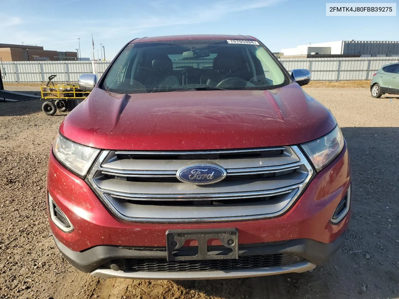 2015 Ford Edge Sel VIN: 2FMTK4J80FBB39275 Lot: 76705394