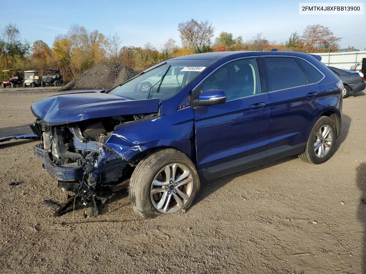 2015 Ford Edge Sel VIN: 2FMTK4J8XFBB13900 Lot: 77456384