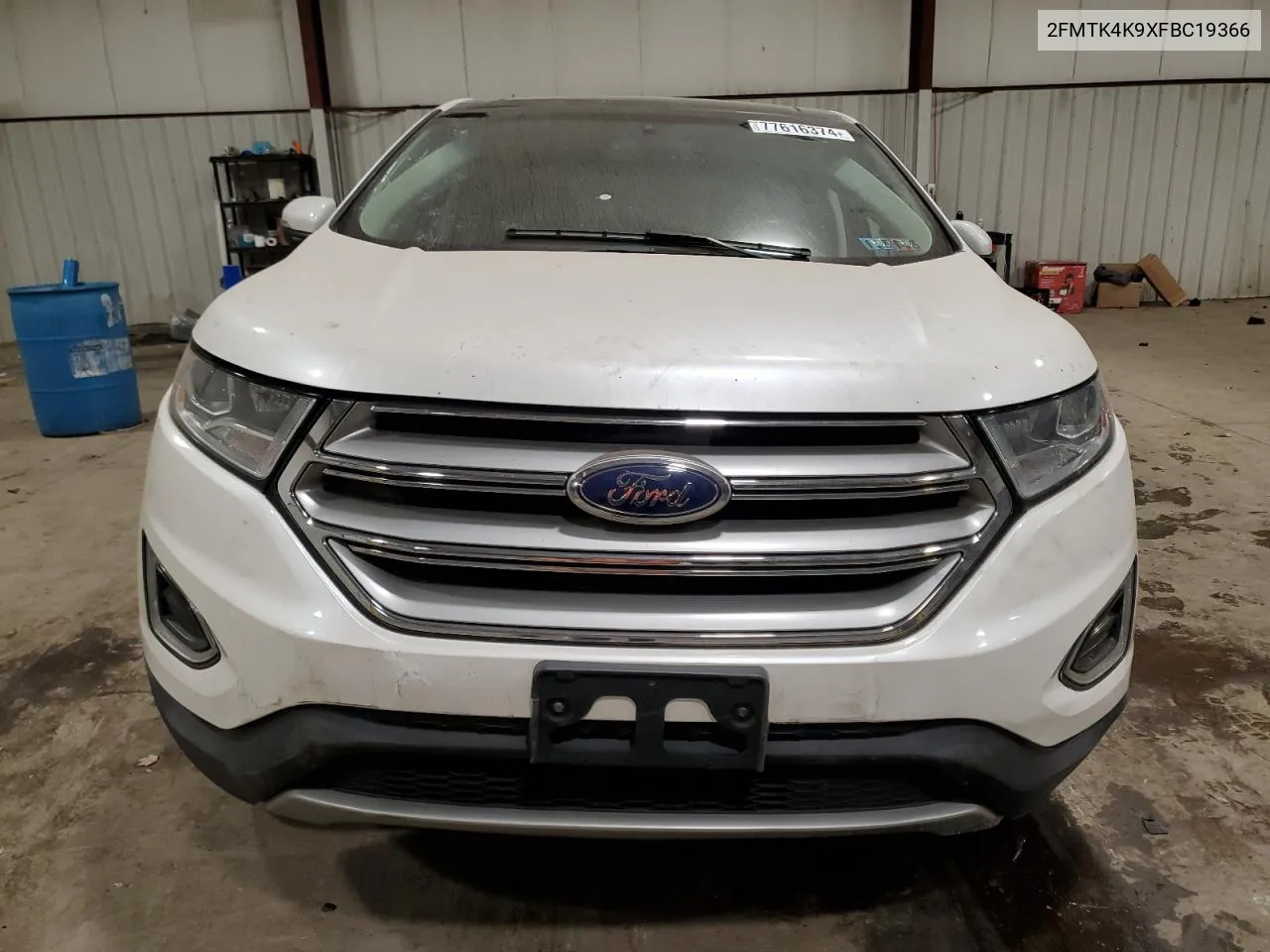 2015 Ford Edge Titanium VIN: 2FMTK4K9XFBC19366 Lot: 77616374