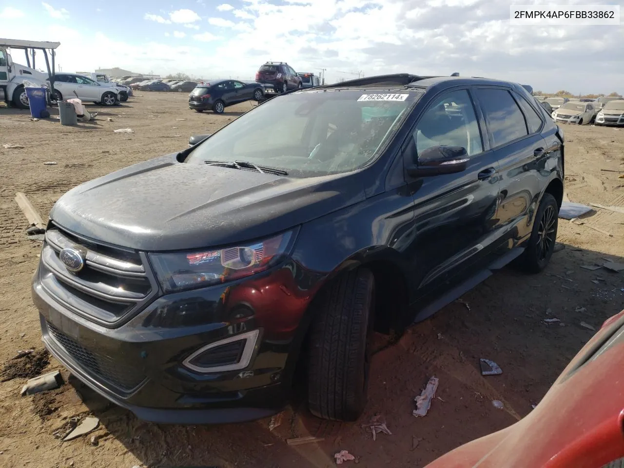 2015 Ford Edge Sport VIN: 2FMPK4AP6FBB33862 Lot: 78262114