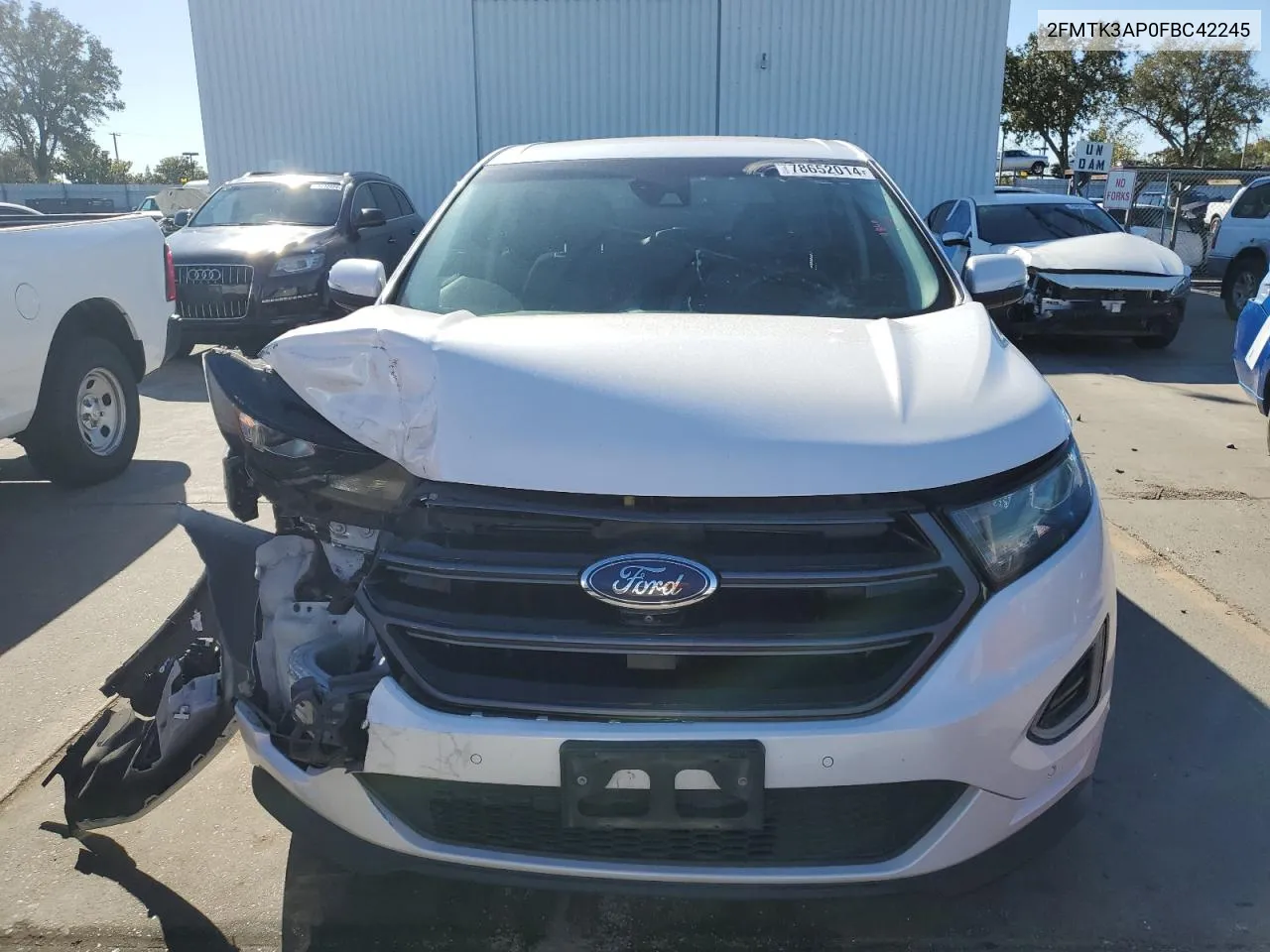 2015 Ford Edge Sport VIN: 2FMTK3AP0FBC42245 Lot: 78652014