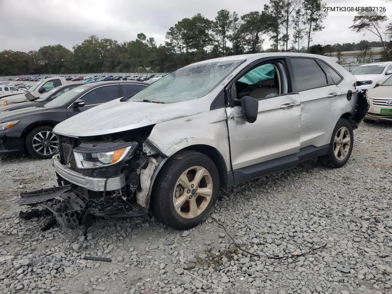 2015 Ford Edge Se VIN: 2FMTK3G84FBB37126 Lot: 78665254