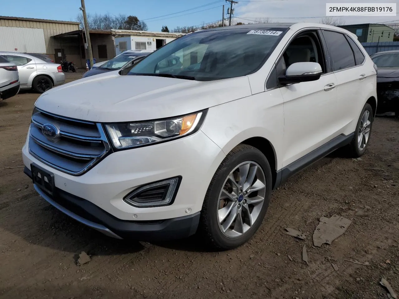 2015 Ford Edge Titanium VIN: 2FMPK4K88FBB19176 Lot: 78730714