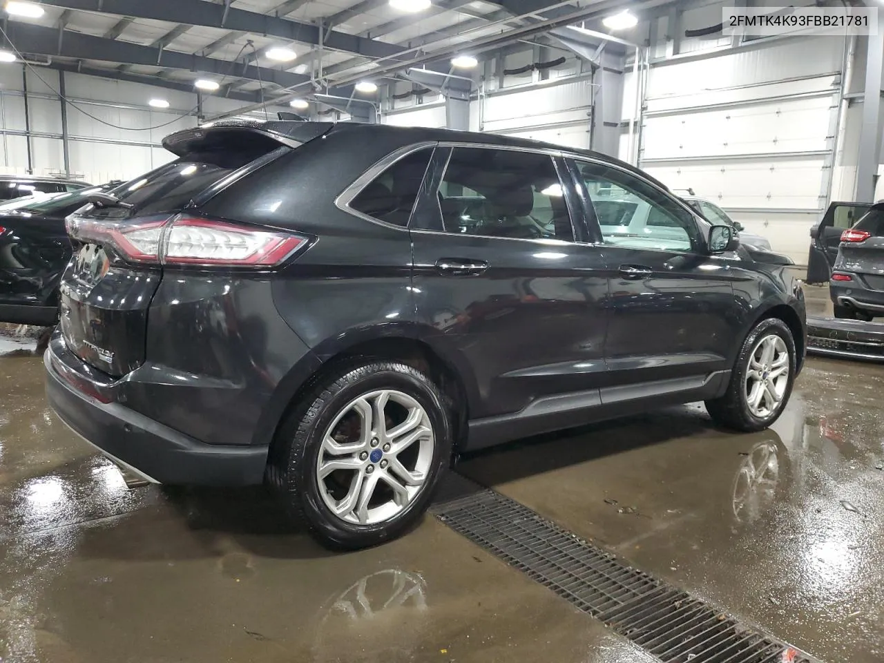 2015 Ford Edge Titanium VIN: 2FMTK4K93FBB21781 Lot: 79195244