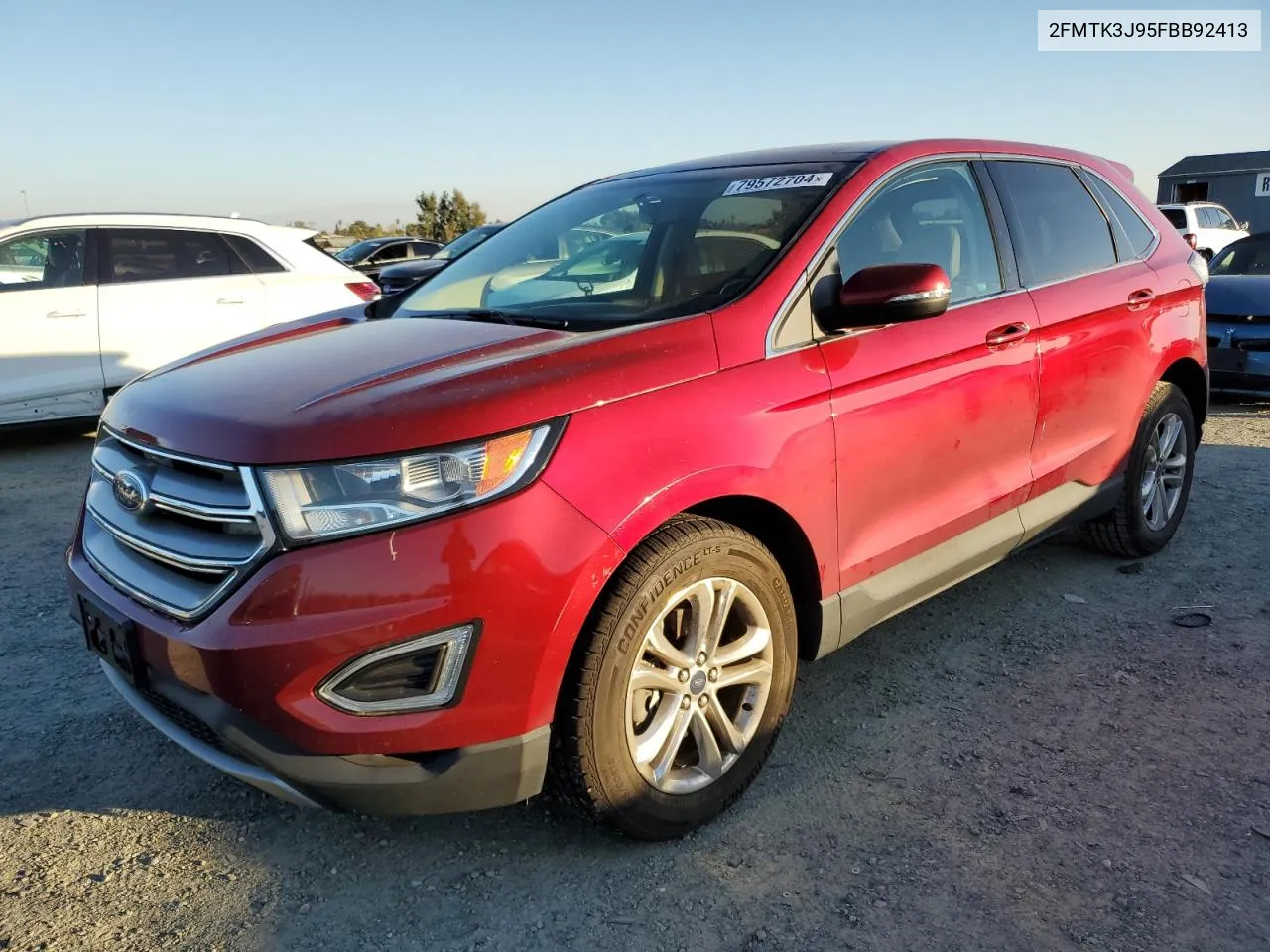 2015 Ford Edge Sel VIN: 2FMTK3J95FBB92413 Lot: 79572704