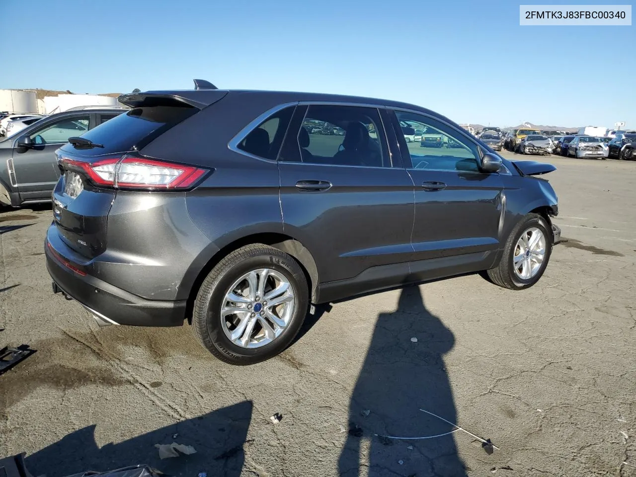 2015 Ford Edge Sel VIN: 2FMTK3J83FBC00340 Lot: 79770434