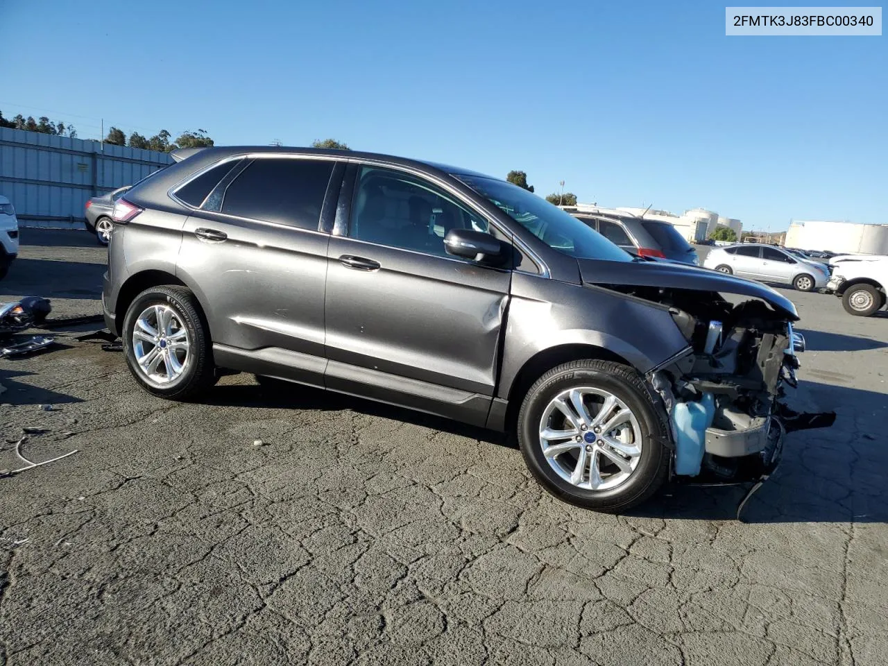 2015 Ford Edge Sel VIN: 2FMTK3J83FBC00340 Lot: 79770434