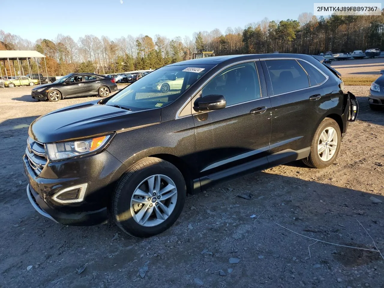 2015 Ford Edge Sel VIN: 2FMTK4J89FBB97367 Lot: 80334424