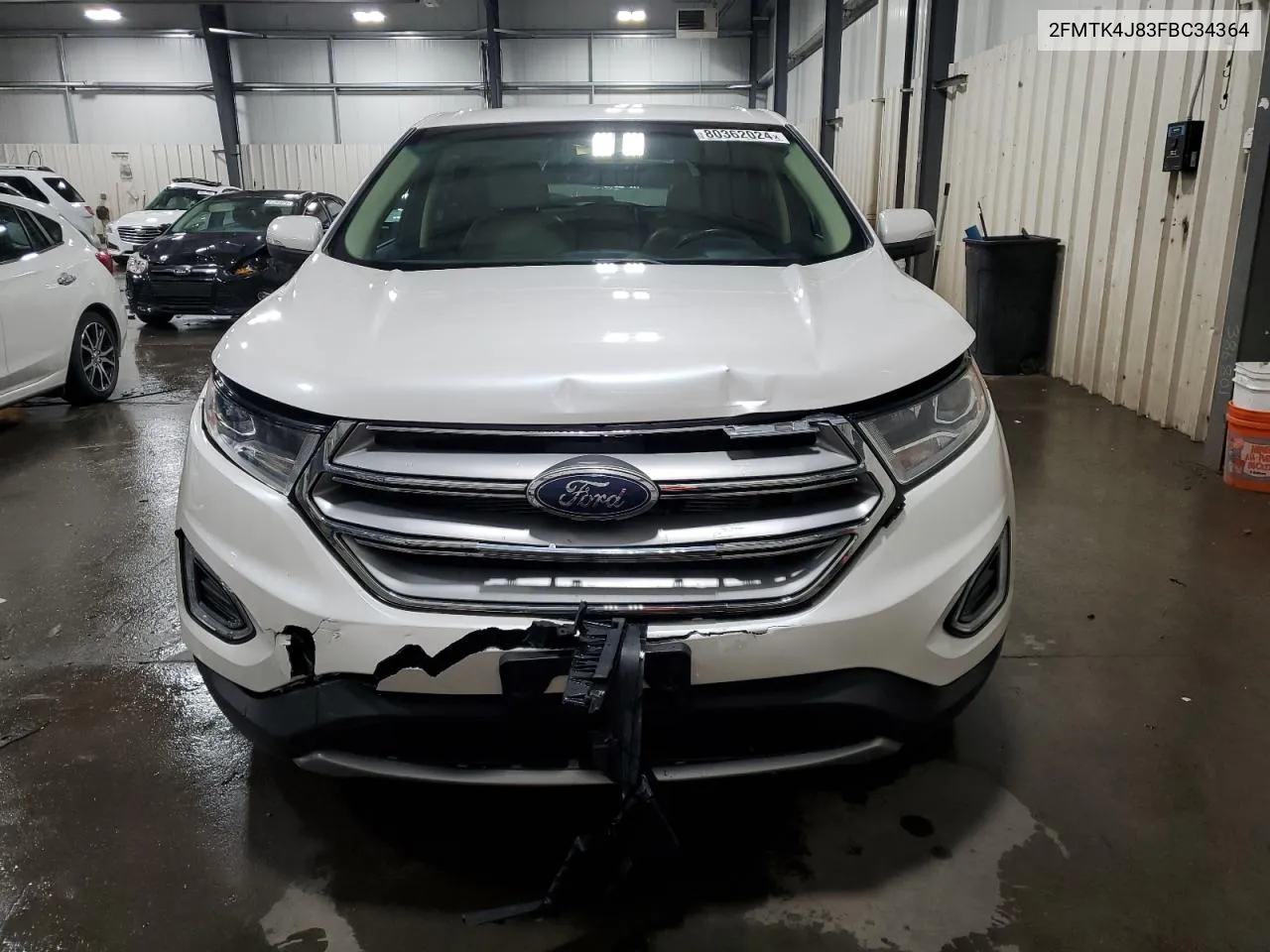 2015 Ford Edge Sel VIN: 2FMTK4J83FBC34364 Lot: 80362024