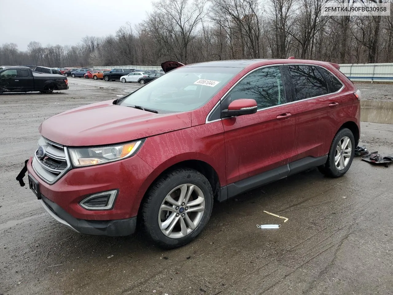 2015 Ford Edge Sel VIN: 2FMTK4J90FBC30958 Lot: 80861044