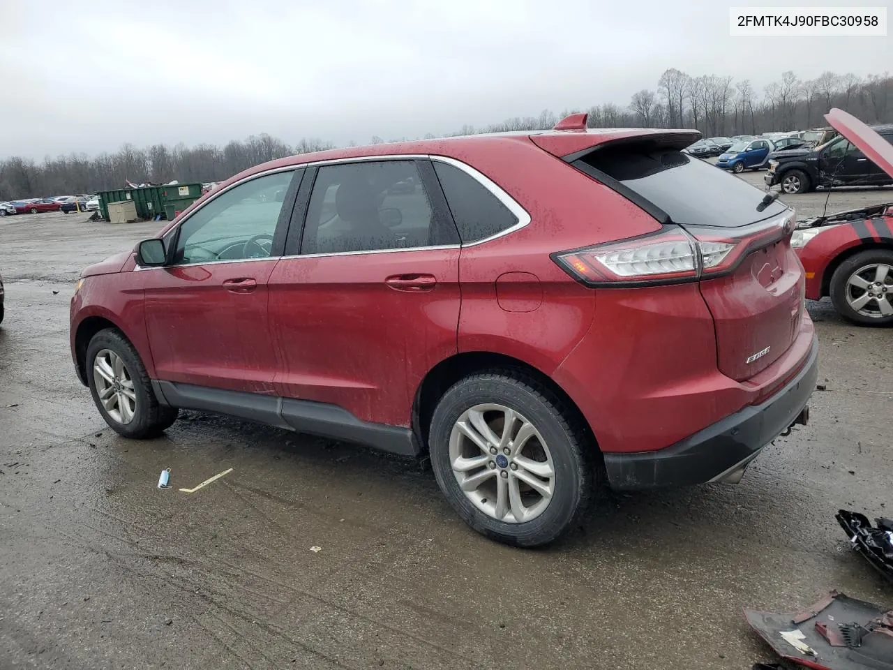 2015 Ford Edge Sel VIN: 2FMTK4J90FBC30958 Lot: 80861044