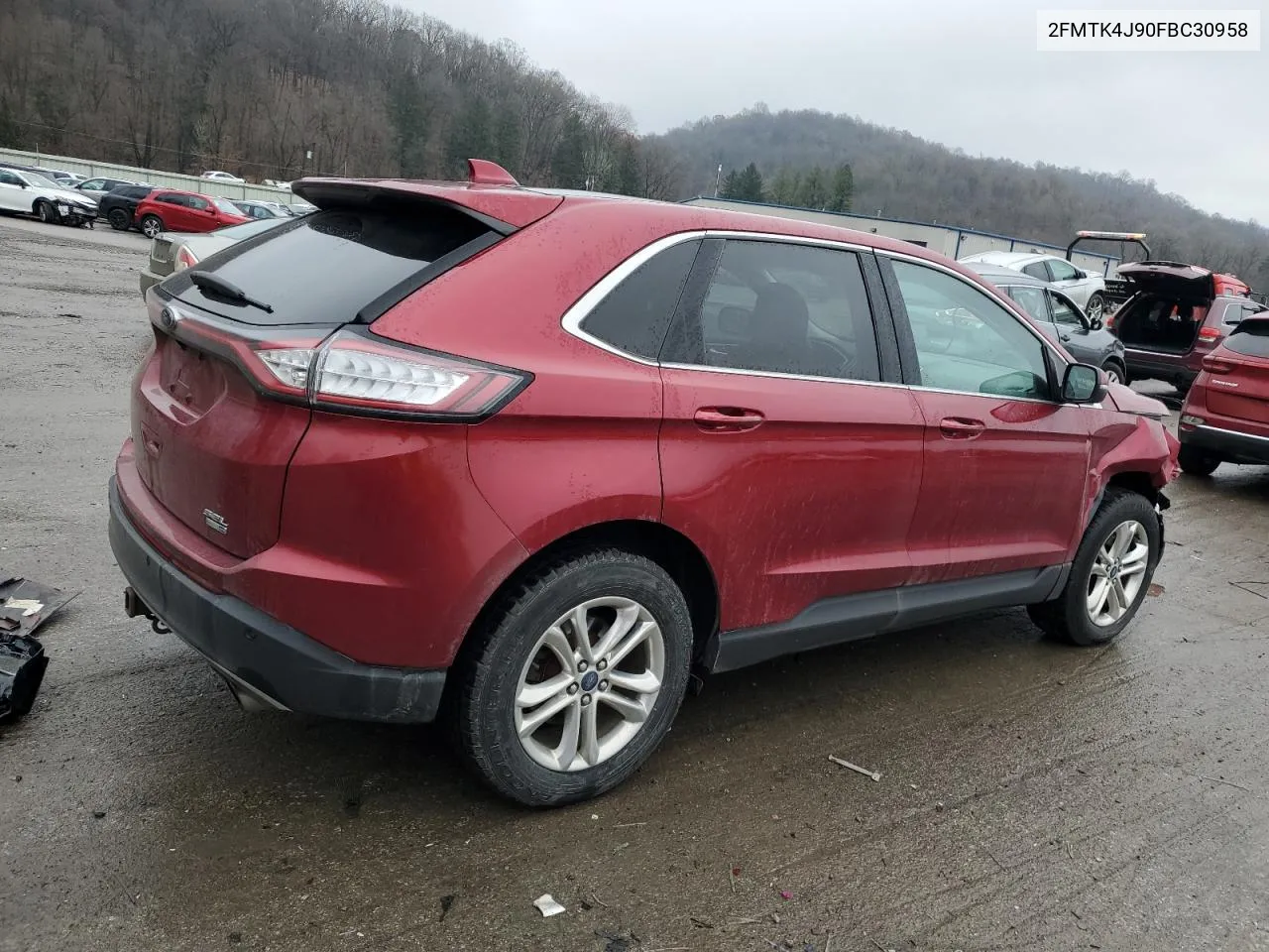 2015 Ford Edge Sel VIN: 2FMTK4J90FBC30958 Lot: 80861044