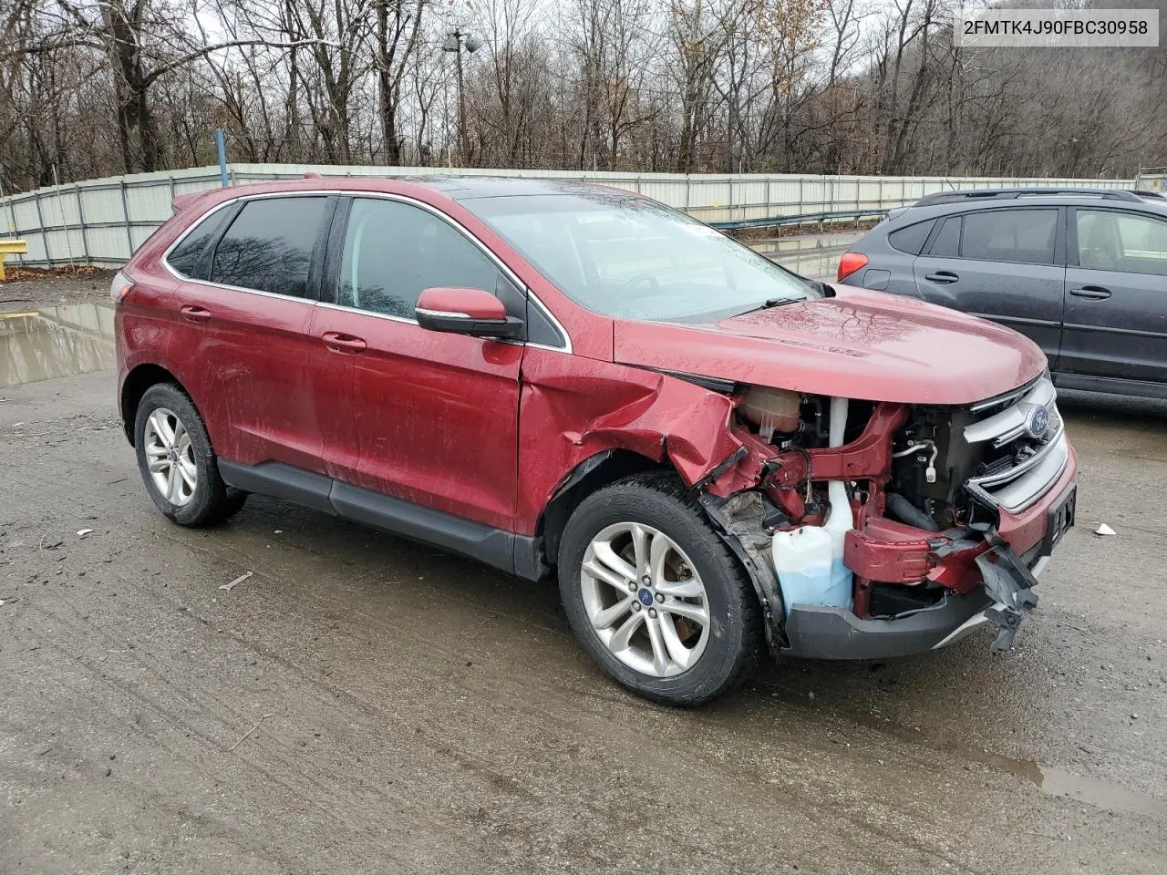 2015 Ford Edge Sel VIN: 2FMTK4J90FBC30958 Lot: 80861044