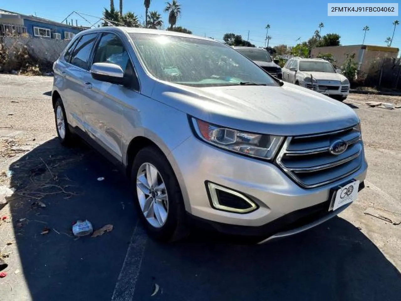 2015 Ford Edge Sel VIN: 2FMTK4J91FBC04062 Lot: 80933404