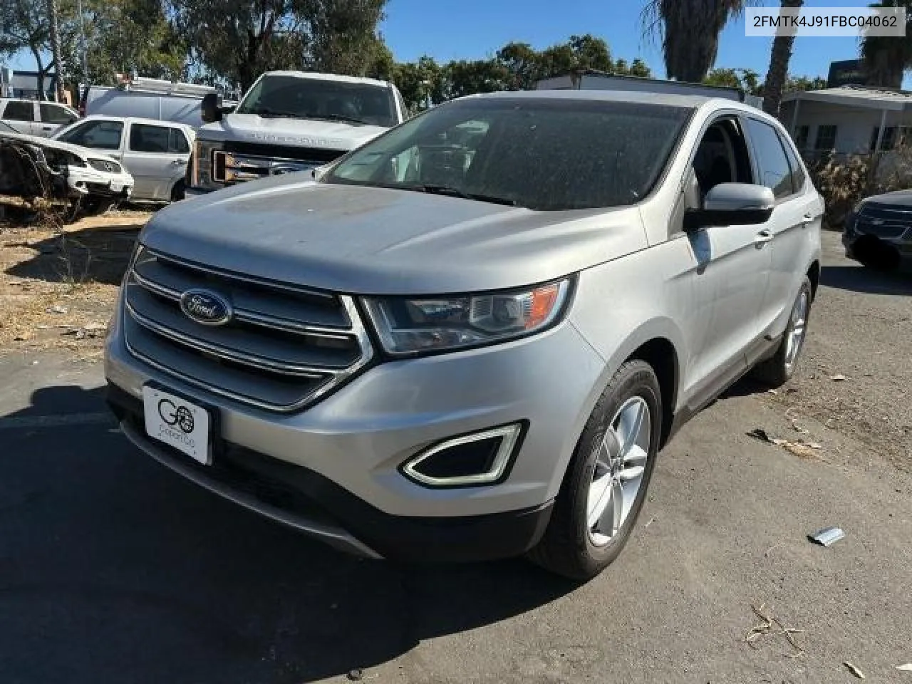 2015 Ford Edge Sel VIN: 2FMTK4J91FBC04062 Lot: 80933404