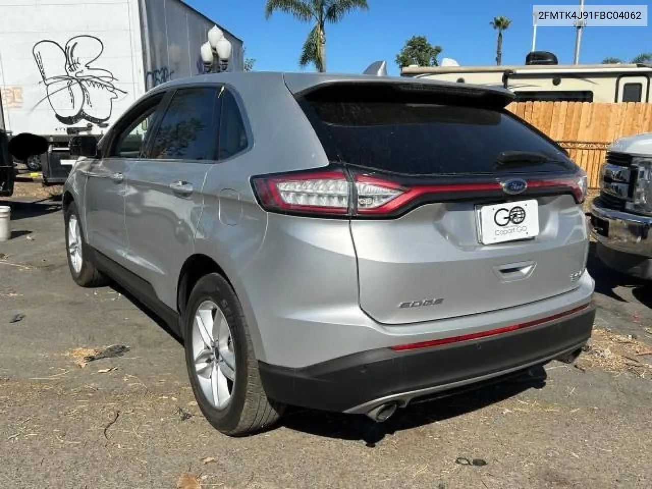 2015 Ford Edge Sel VIN: 2FMTK4J91FBC04062 Lot: 80933404