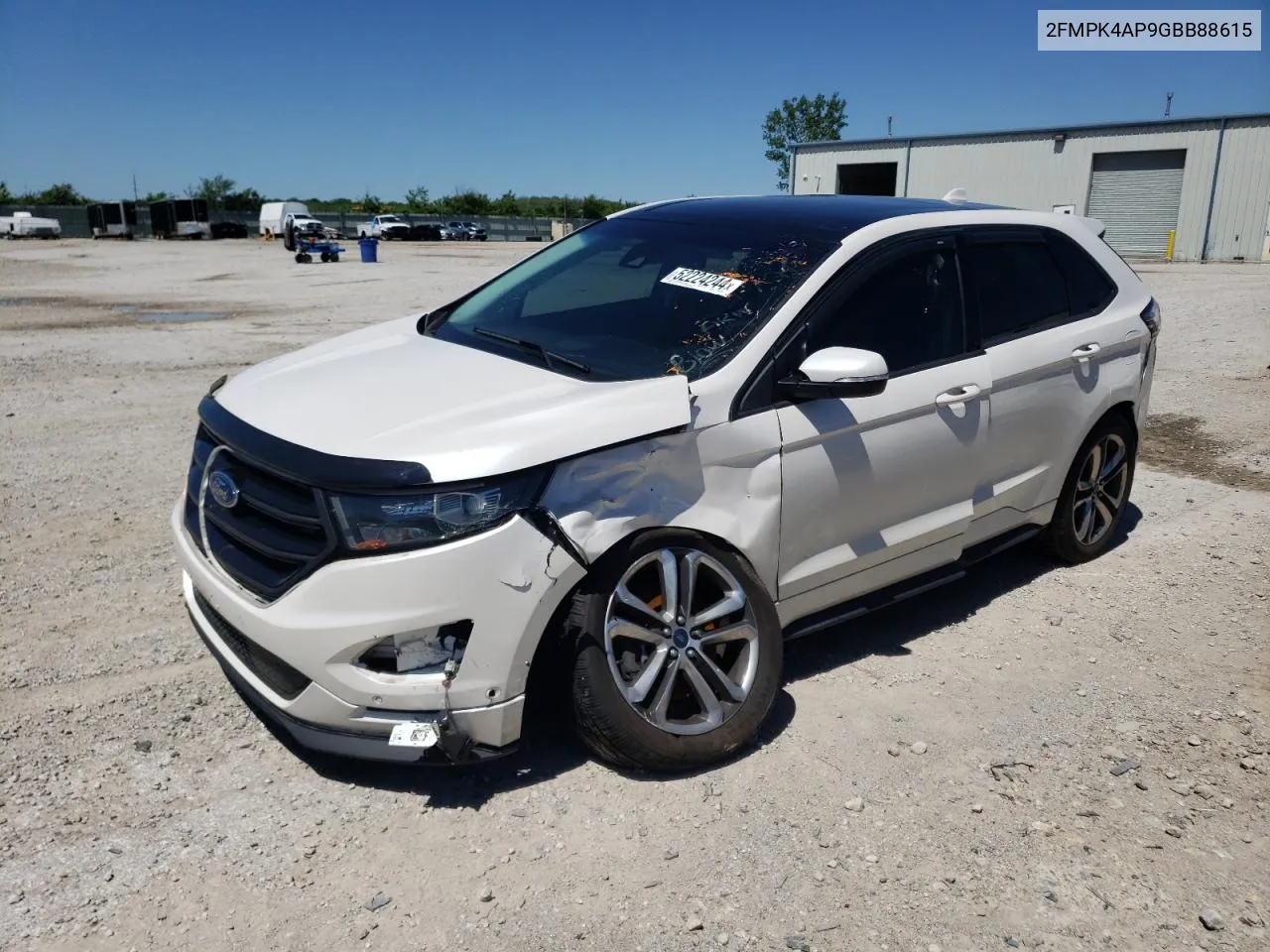 2016 Ford Edge Sport VIN: 2FMPK4AP9GBB88615 Lot: 52224244