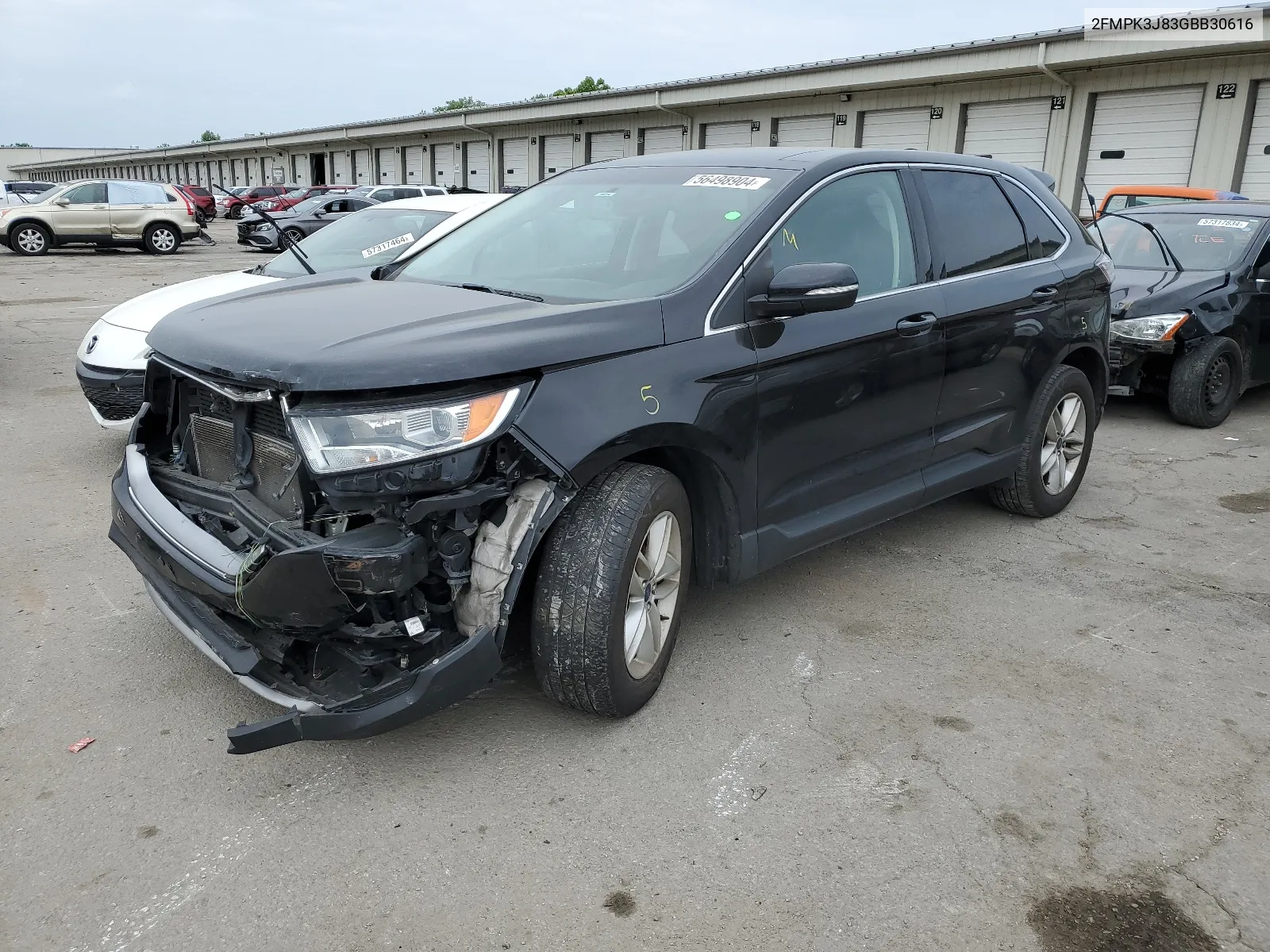 2016 Ford Edge Sel VIN: 2FMPK3J83GBB30616 Lot: 56498904