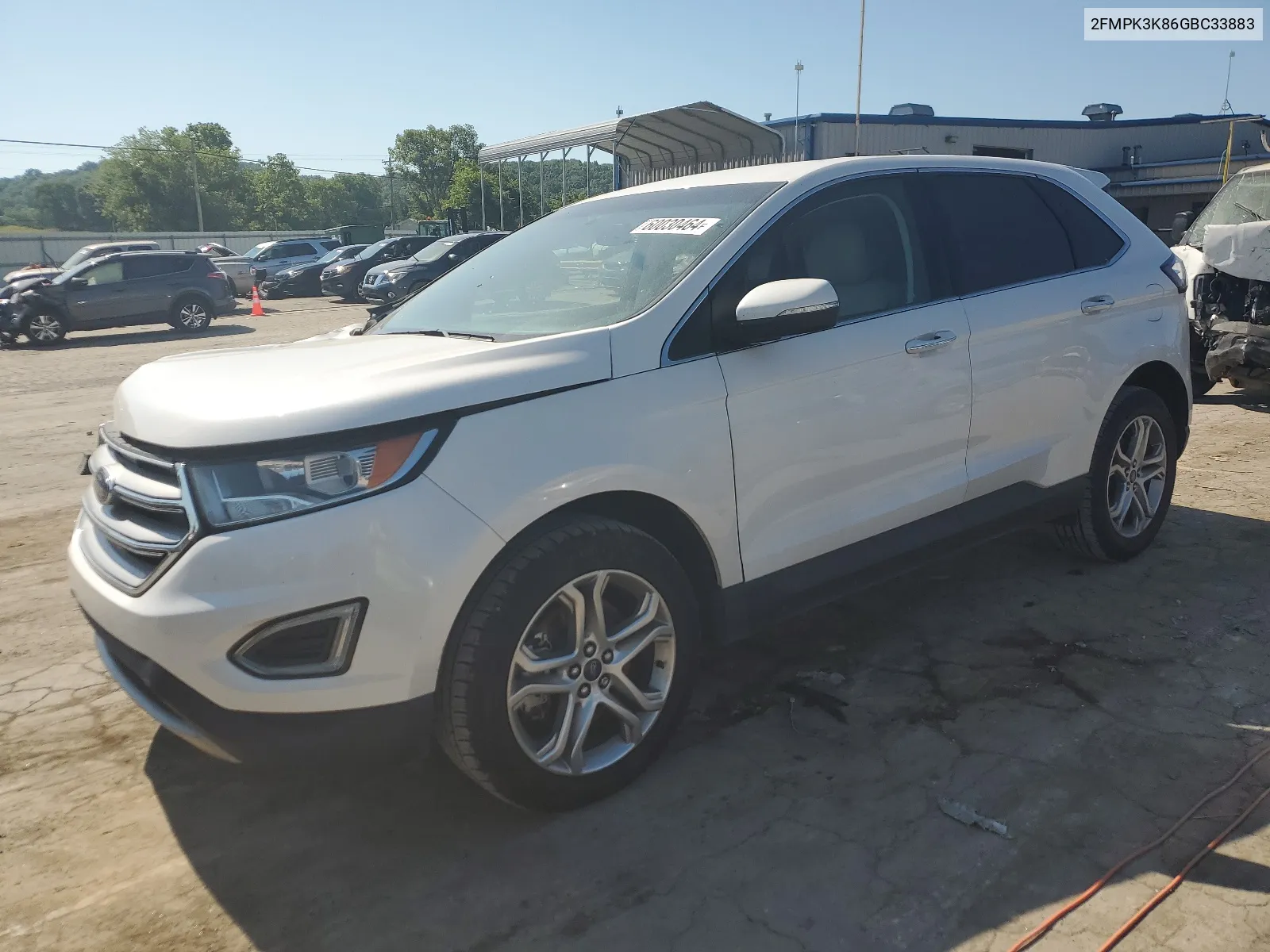 2016 Ford Edge Titanium VIN: 2FMPK3K86GBC33883 Lot: 60030464