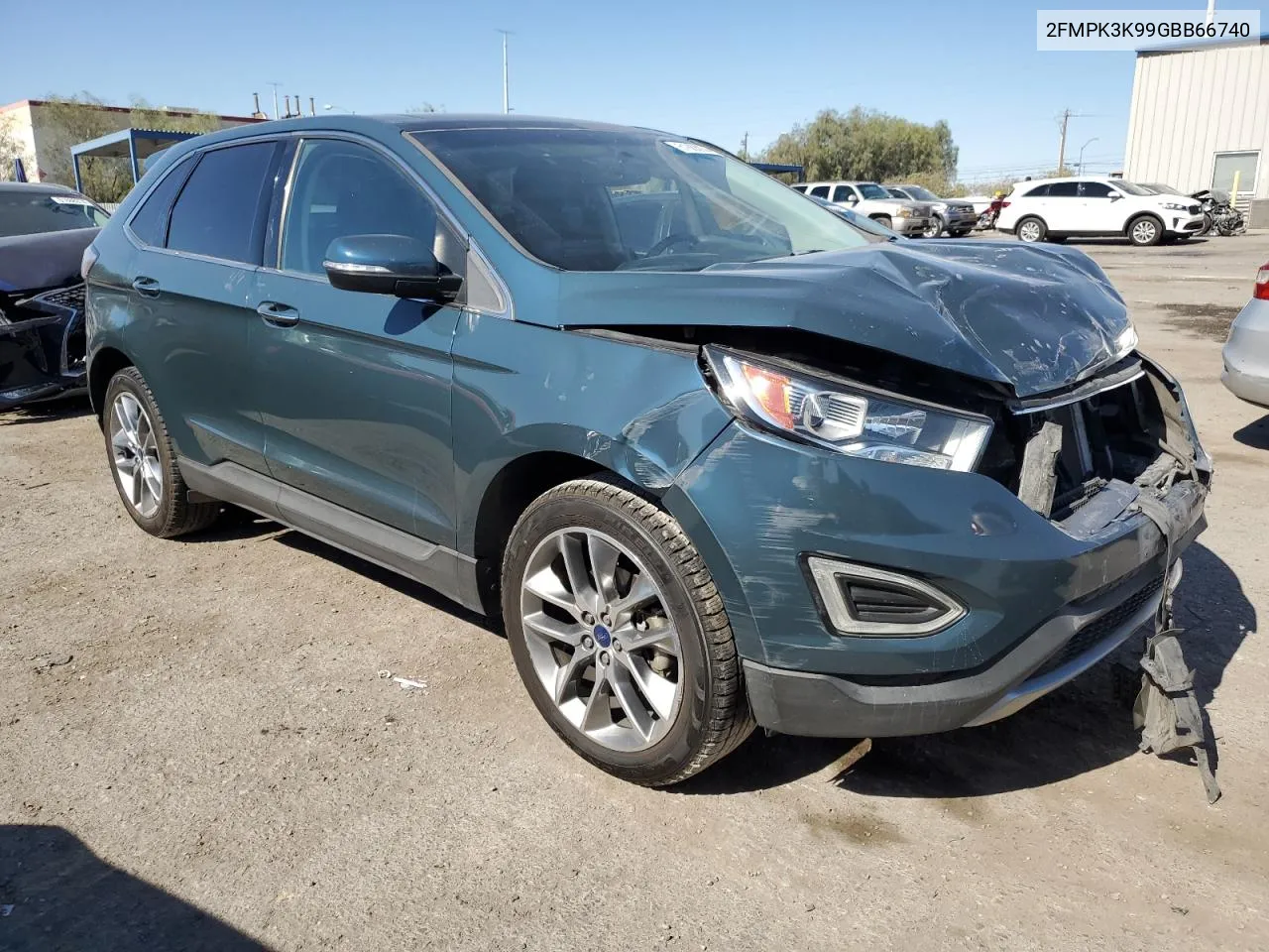 2016 Ford Edge Titanium VIN: 2FMPK3K99GBB66740 Lot: 61883934