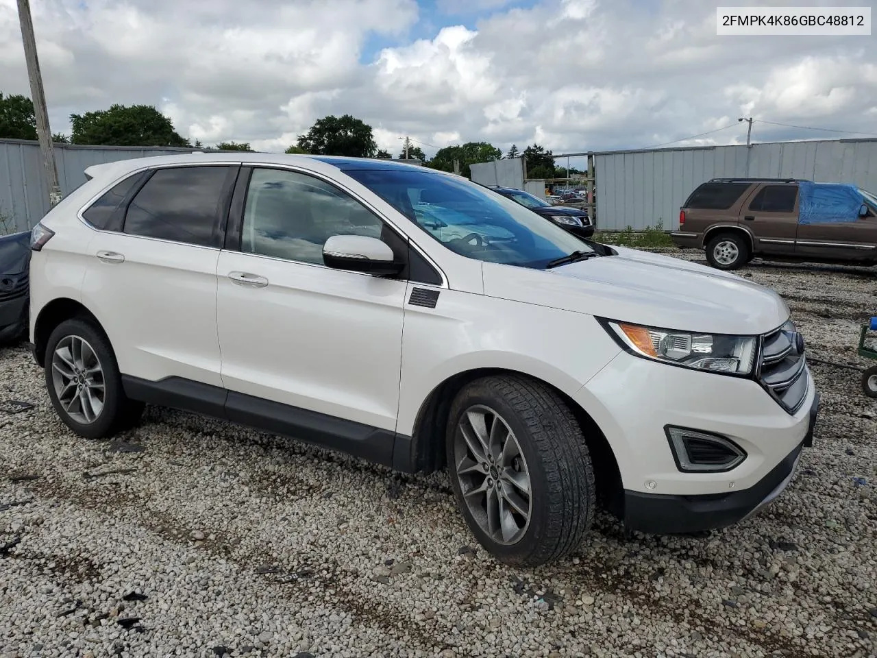 2016 Ford Edge Titanium VIN: 2FMPK4K86GBC48812 Lot: 61897834